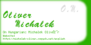 oliver michalek business card